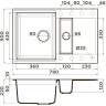 Мойка OMOIKIRI SAKAIME 78-2-DC Tetogranit/темный шоколад 4993198