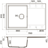 Мойка OMOIKIRI DAISEN 78-BE Artgranit/ваниль 4993321